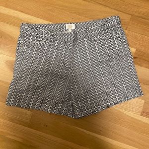 Laundry By Shelli Segal Black and White Geometric Print Women’s Shorts